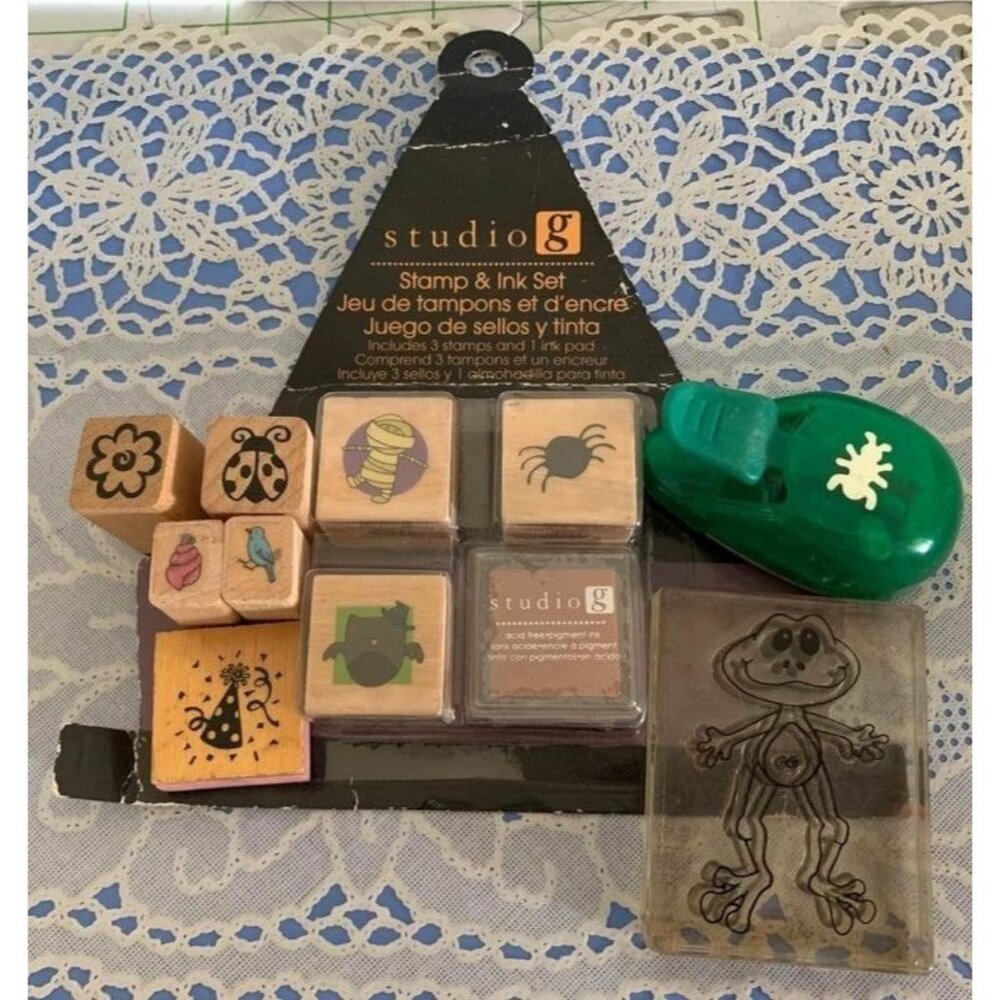 Studio G Stamp & Ink Set Assorted Styles Crafting Fun Multicolor - Picture 4 of 9